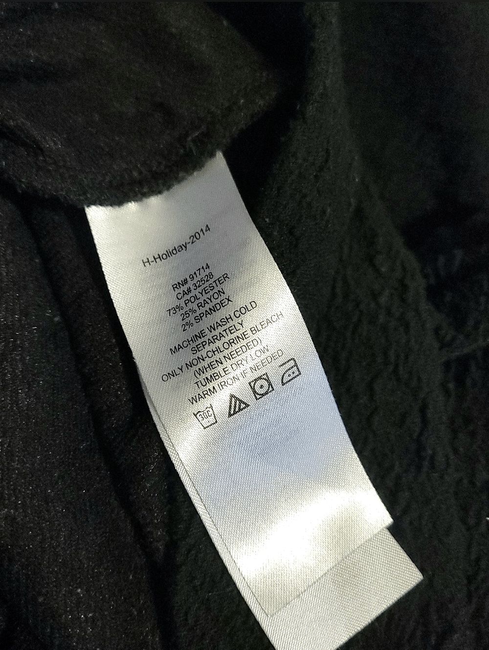 🍒VINTAGE🍒Armani Exchange Black Peplum Top - Picture 5 of 5